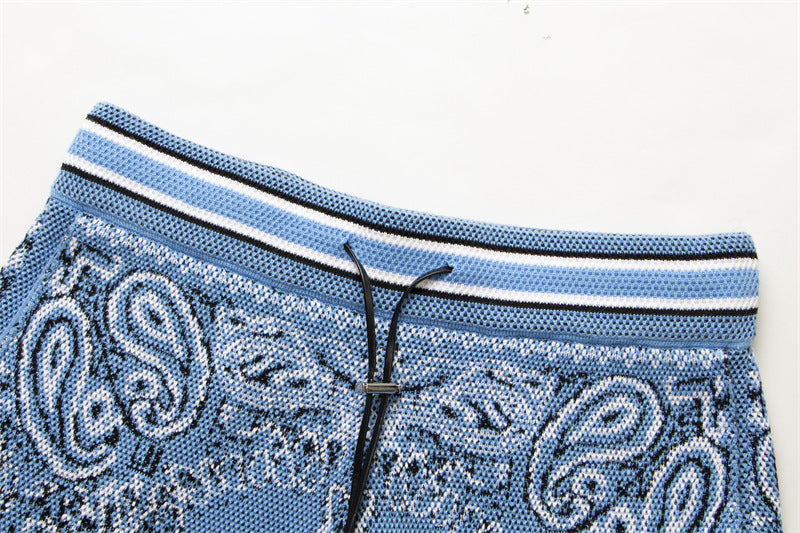AMRI Bandana Print B-Ball Drawstring Shorts